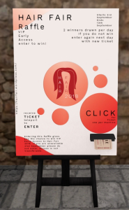Hair Fair 2018 - Raffle Ticket Machine Picture